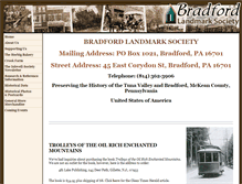 Tablet Screenshot of bradfordlandmark.org